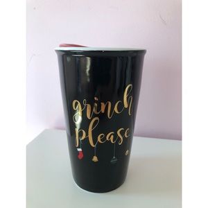 “Grinch please” travel mug